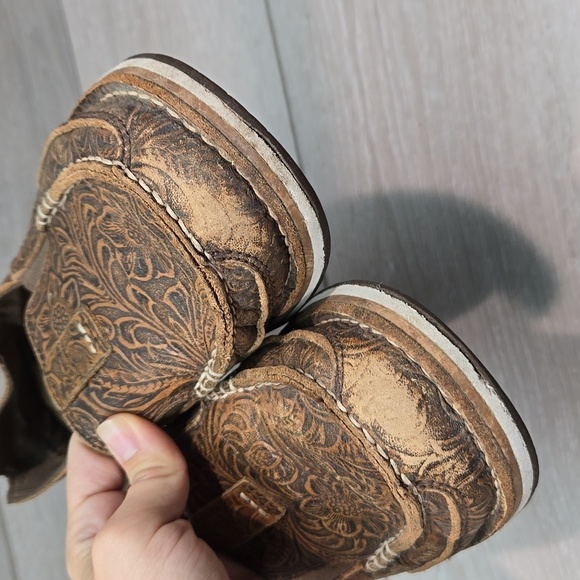 Ariat Womens Leather Cruiser boat  Western Cowboy Loafer Slip on shoes sz 10 - Picture 5 of 12